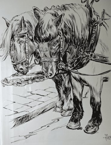 de paarden van een bierbrouwer
